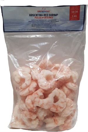 Räkor Argentina röd P&D 16/20   10 x 1 kg