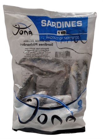Fisk Sardin 8/12 10 x 1kg
