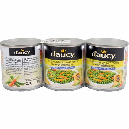 Ärtor & Morötter Daucy 10 x 3 x 200g