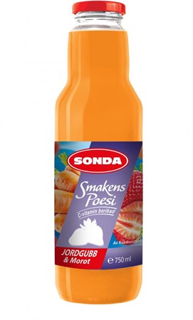 Sonda juice jordgubb 8 x 750 ml