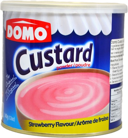 Domo Custard Jordgubb 12 x 340g