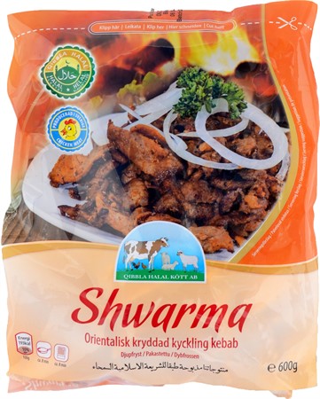 Qibbla Kycklingshwarma 16 x 600g