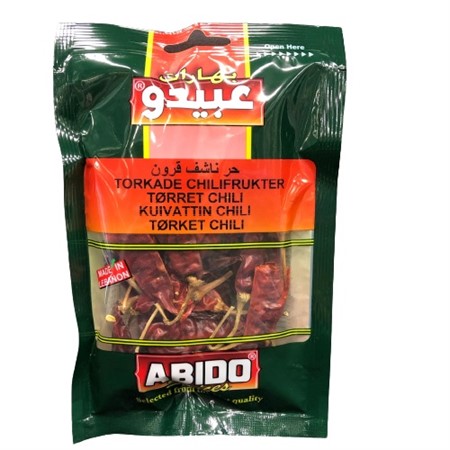 Krydda Abido Röd Chili Hel Stark 10 x 30g