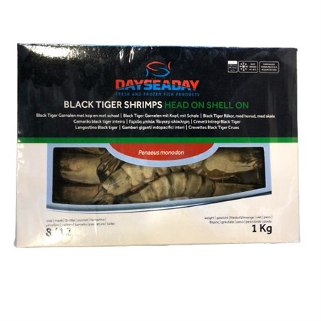 Räkor Tiger Svart HOSO 8/12 10 x 1Kg