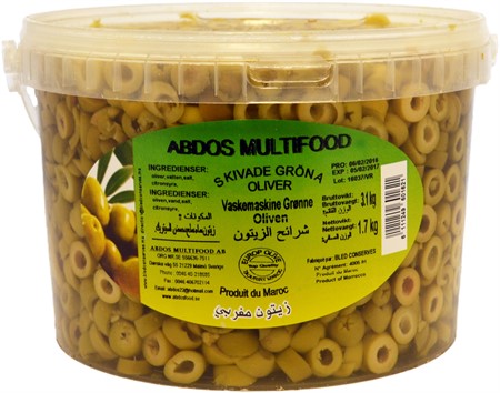 Ma oliv skivad 2,4kg