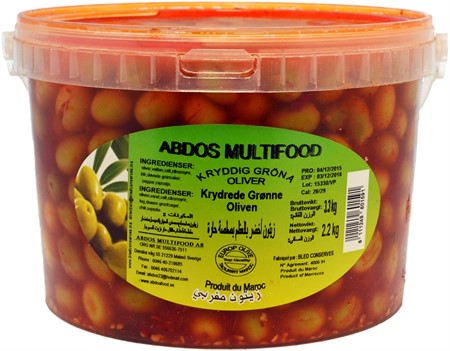 Ma oliv gröna kryddig 2,4 kg