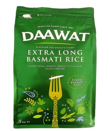 Ris Basmati Daawat Ex Lång Grön  x 5kg