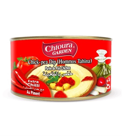 Cht Färdig Hommus Tahina med chilli 24 x 420g