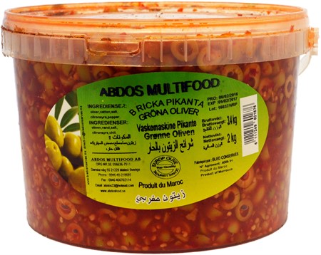 Ma oliv skiv kryddig 2,4 kg