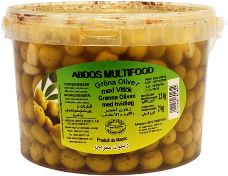 Ma oliv m vitlök 2,4 kg