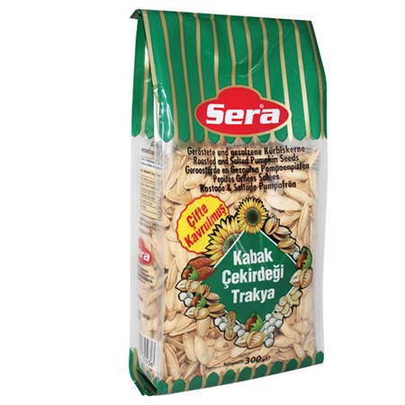 Sera Dubbelrostade Pumpafrön Långa (12x300g)