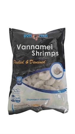 Räkor BON. Vannamei P&D 16/20 10 x 1kg