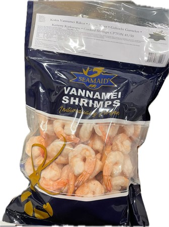 Räkor Vannamei kokt 41/50 12 x 800 gr