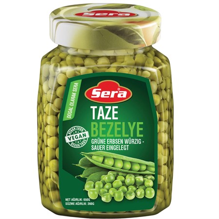 Sera Gröna Ärtor konserverade i glasburk (12x720ml)