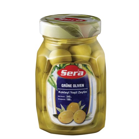 Sera Gröna Coctail Oliver i glas 12x350ml