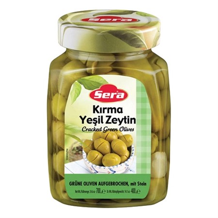Sera Gröna Oliver krossade glasburk 12x720ml