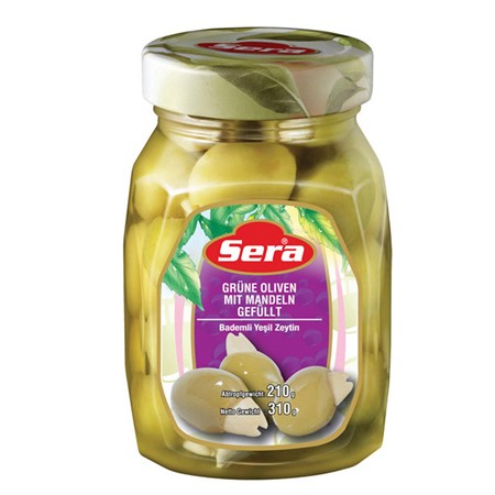 Sera Gröna oliver m Mandel  12x350ml