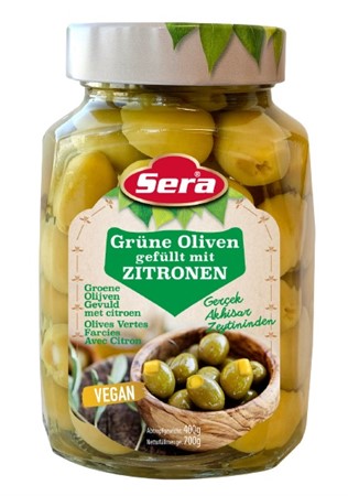 Sera Gröna Oliver med Citron 12x720 ml