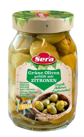 Sera Gröna Oliver med Citron 12x350 ml