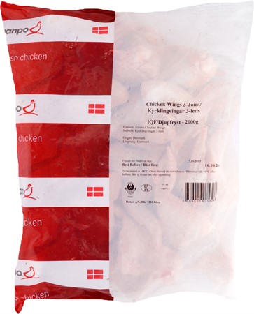 Danpo Kycklingvingar 2del 6 x 2kg