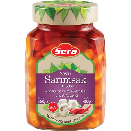 Sera Inlagda Vitlöksklyftor i Chilisås (12x720ml)