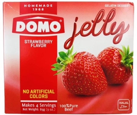 Domo Gele Jordgubb 72 x 85g